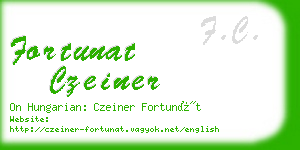 fortunat czeiner business card